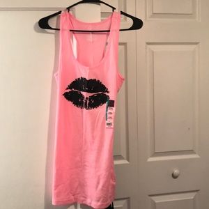 NWT NOBO Pink Ribbed Tank Top